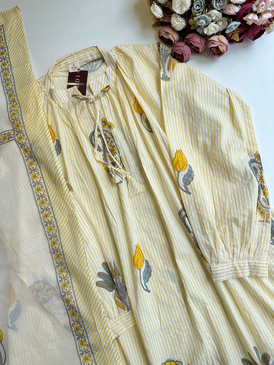 21091/CMD 58795 Beautiful cotton  suit