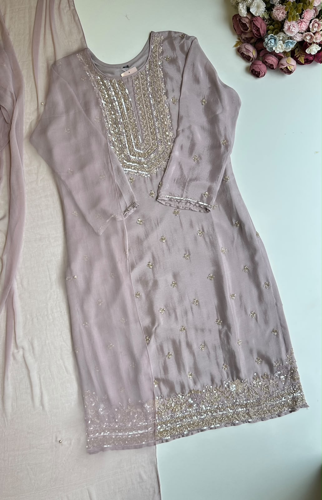 21020 Beautiful partywear with palazzo