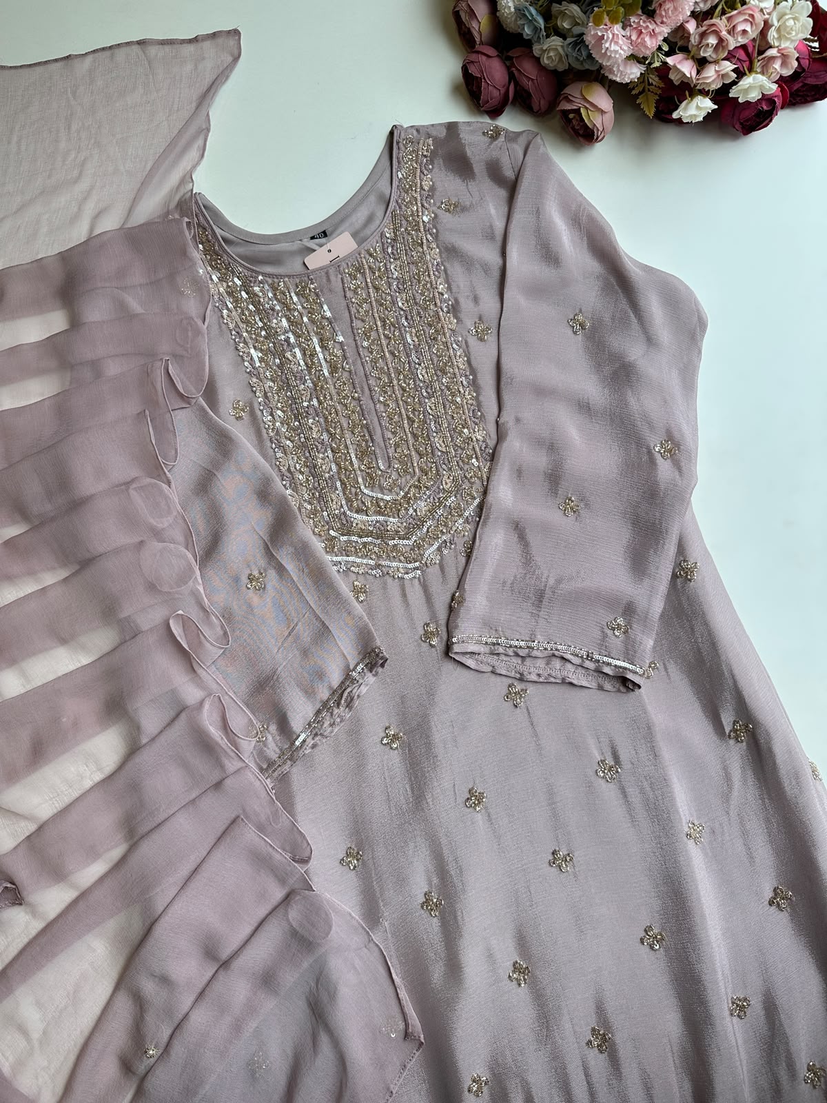 21020 Beautiful partywear with palazzo