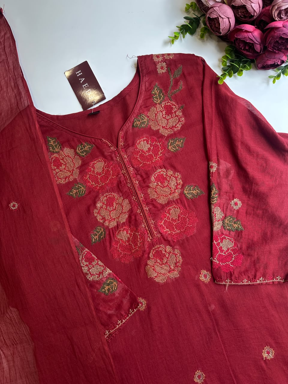 21237 Beautiful mulcotton Aline suit