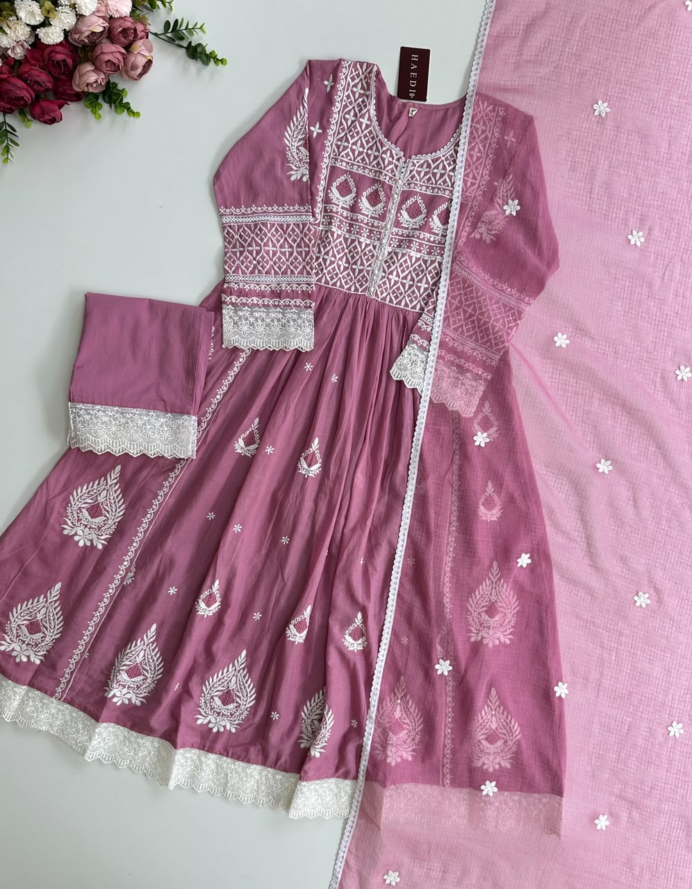 21216 Beautiful embroidered anarkali