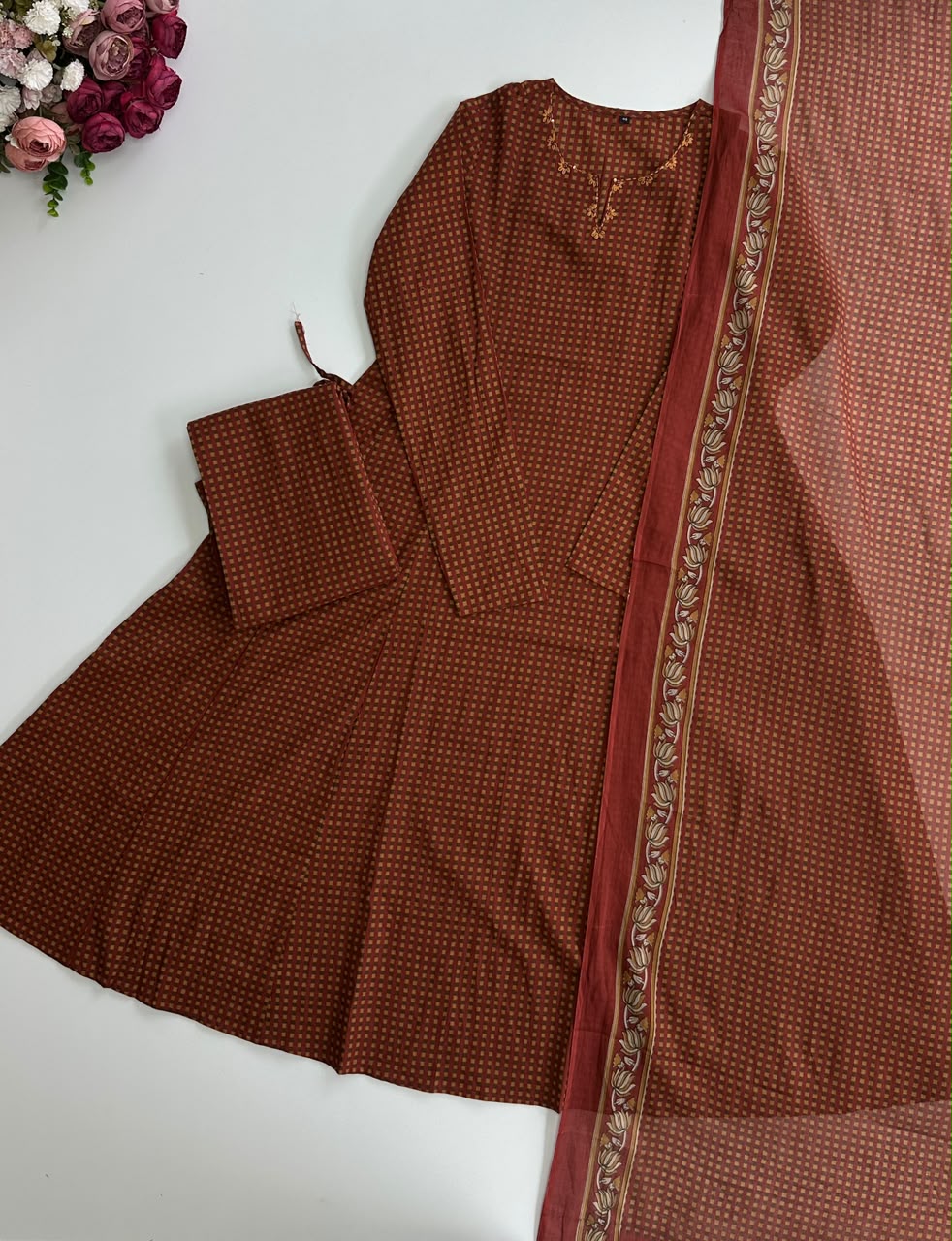 21354 Cotton A line suit