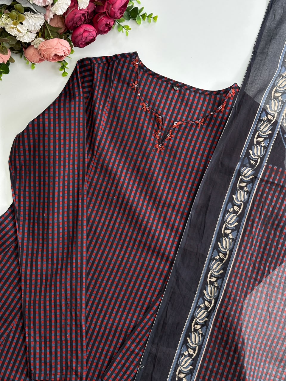 21354 Cotton A line suit
