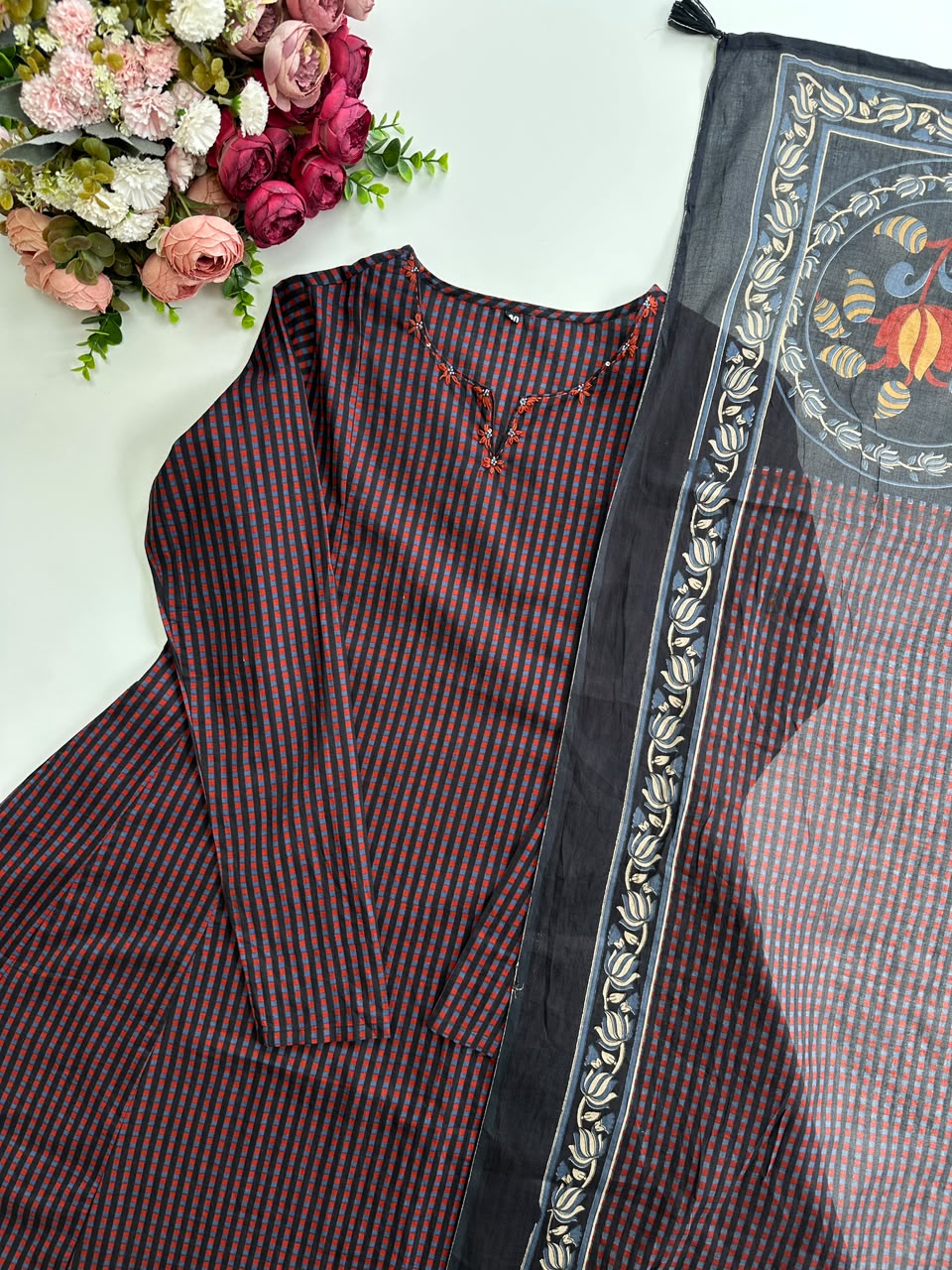 21354 Cotton A line suit