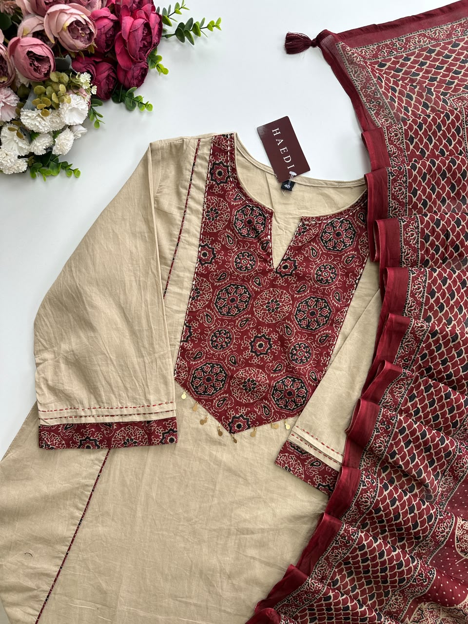 21369 Beautifull cotton suit