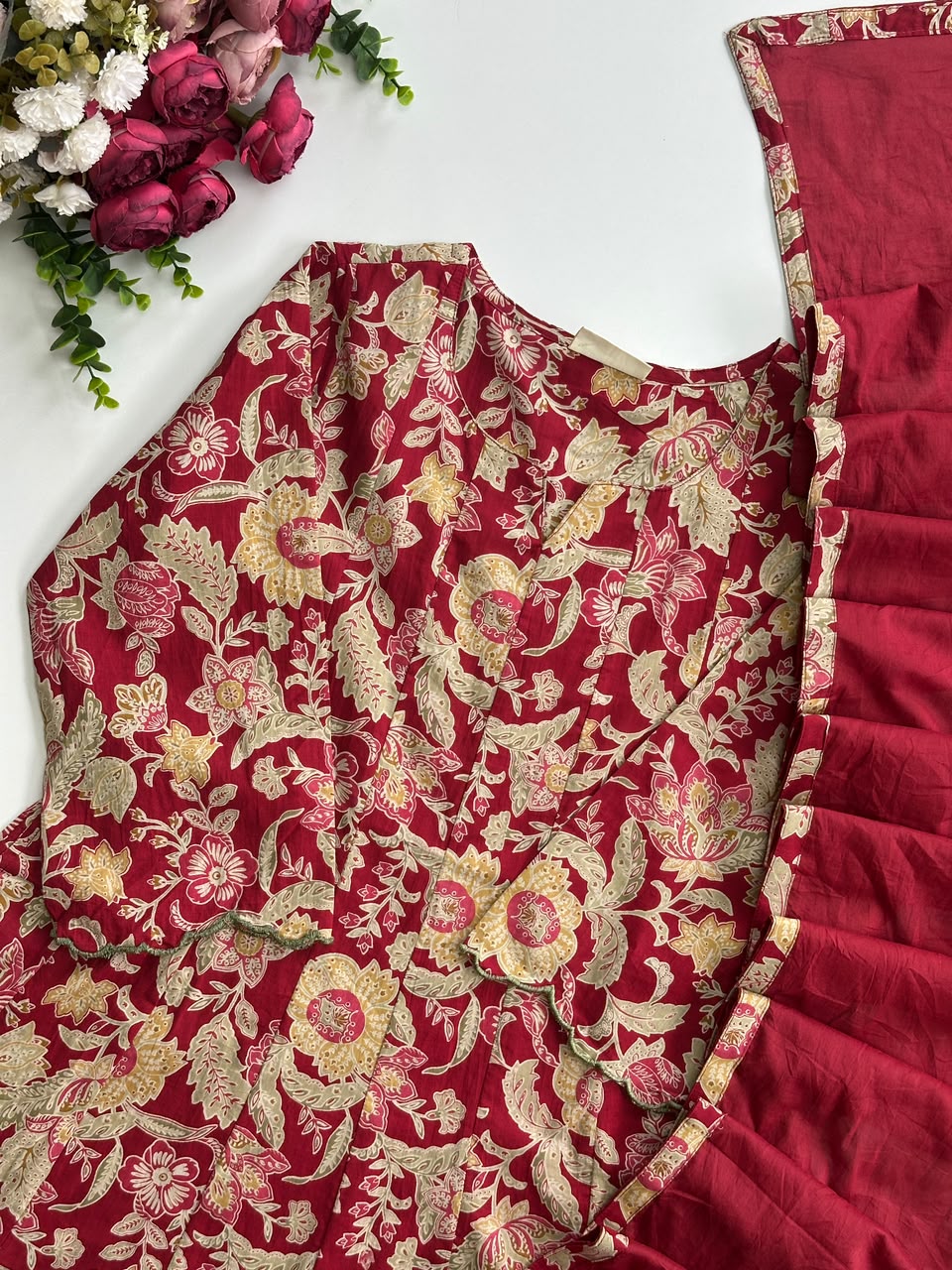 21377 Beautiful panel cut anarkali