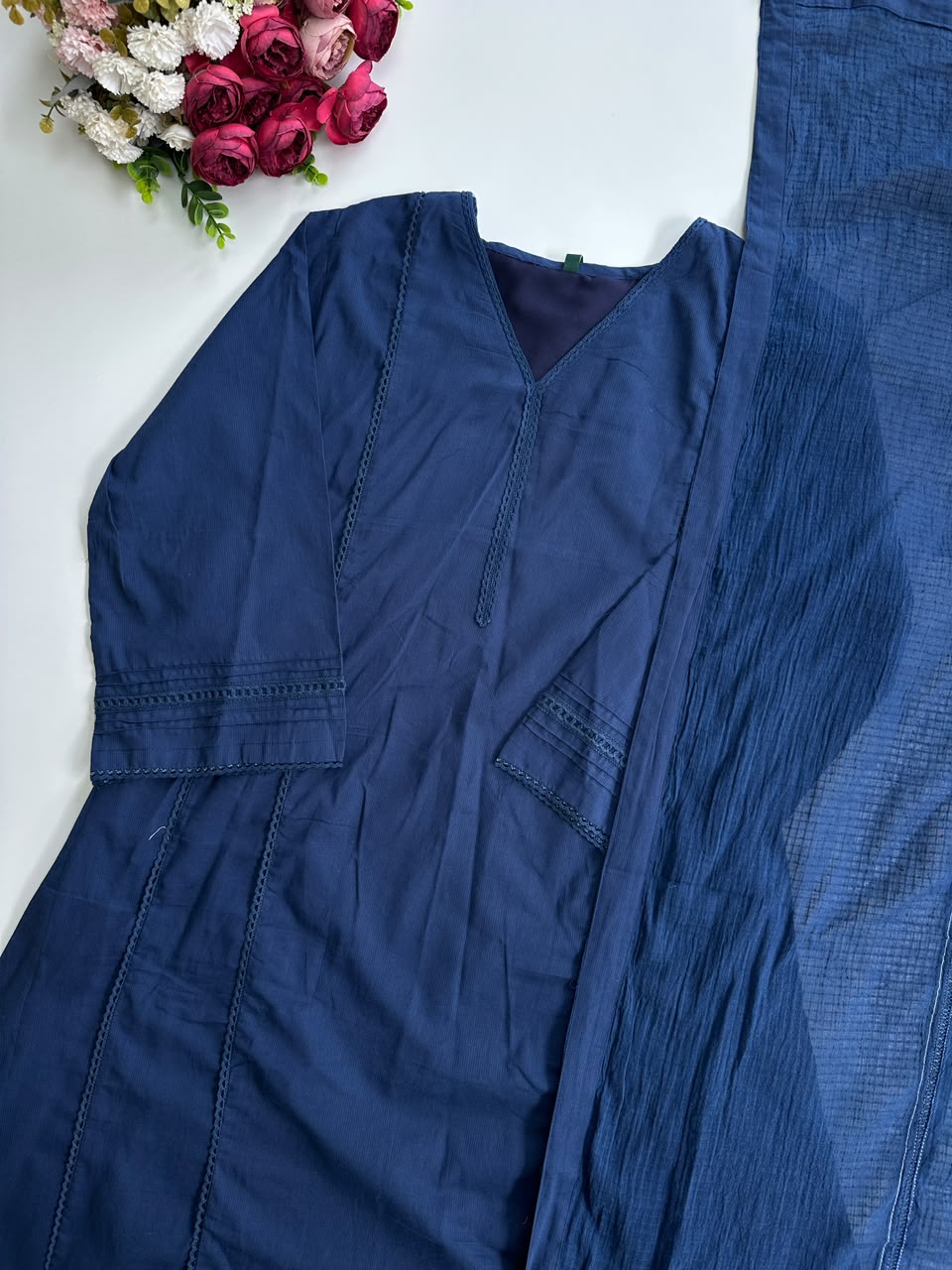 21384 Beautiful Aline  cotton suit