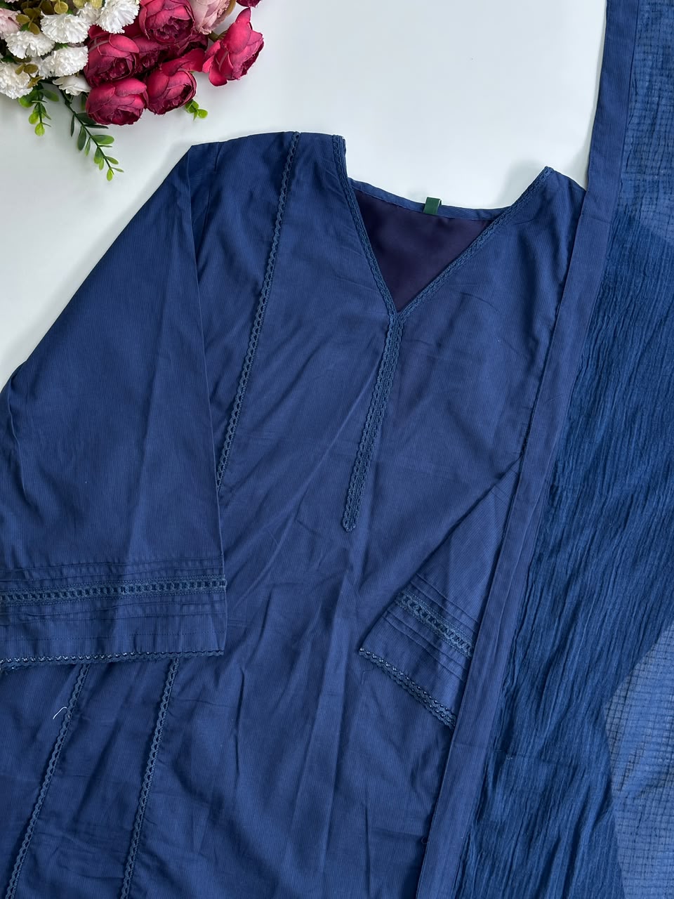 21384 Beautiful Aline  cotton suit