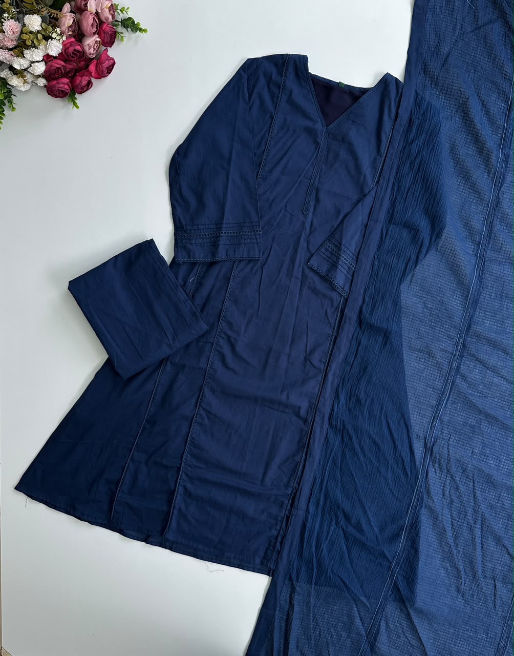 21384 Beautiful Aline  cotton suit