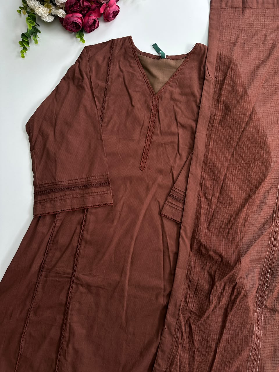 21384 Beautiful Aline  cotton suit