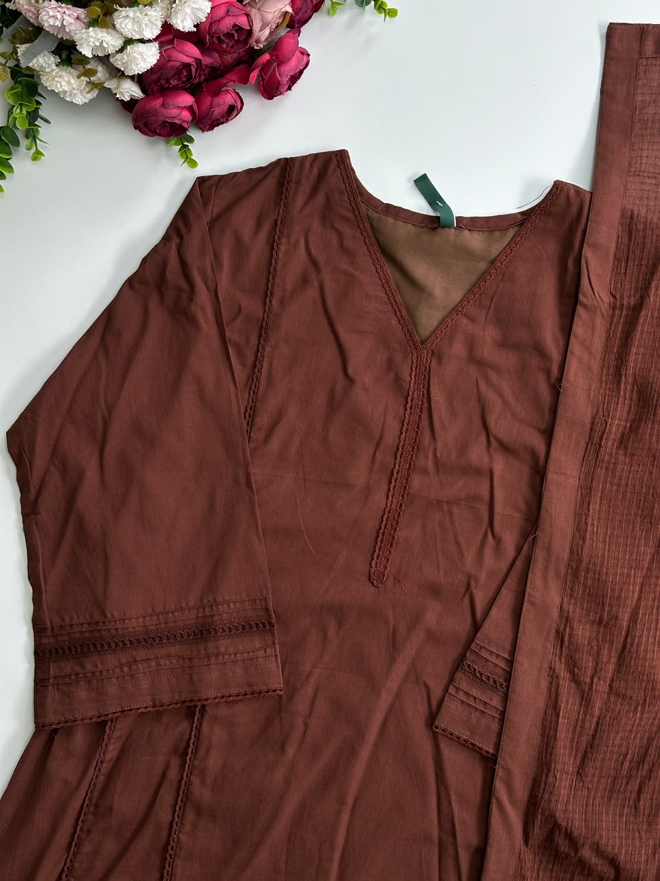 21384 Beautiful Aline  cotton suit