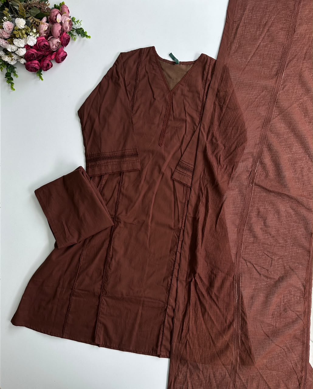 21384 Beautiful Aline  cotton suit