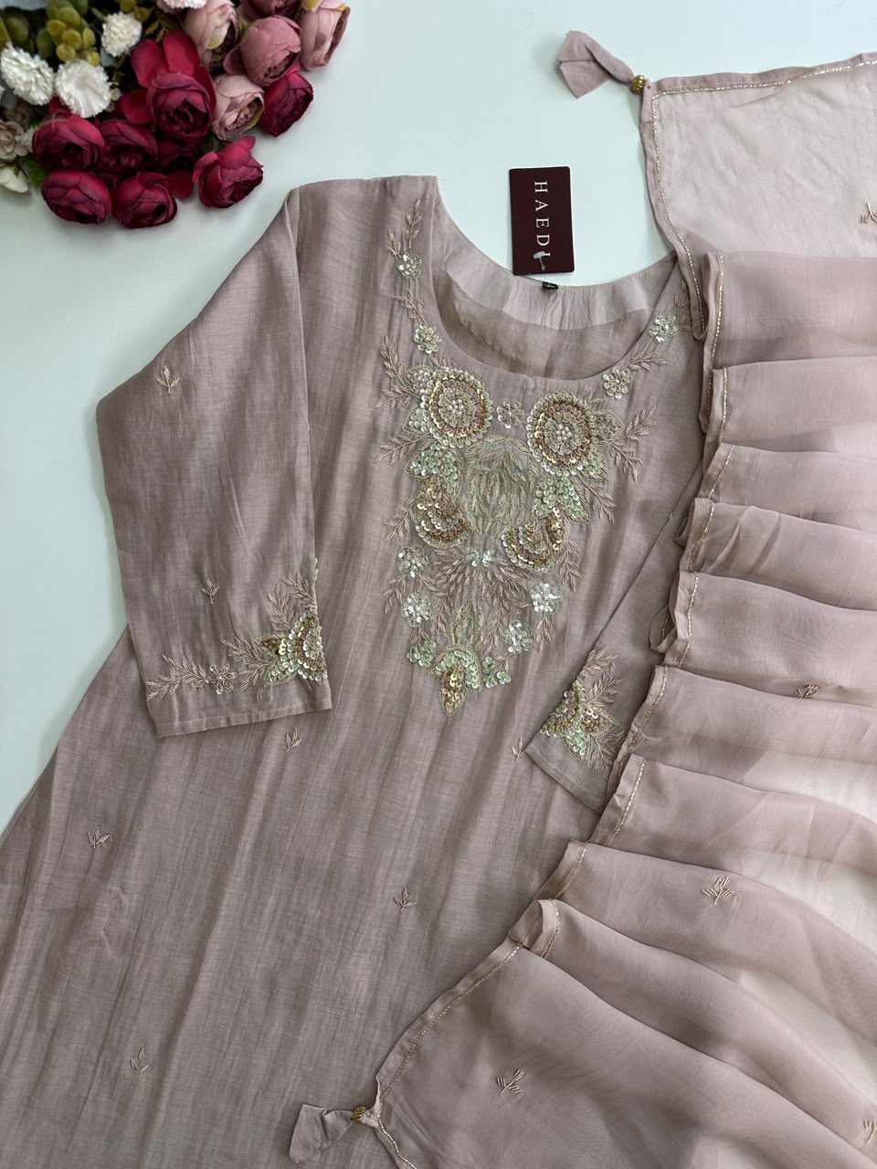 21392 Premium mul chanderi suit