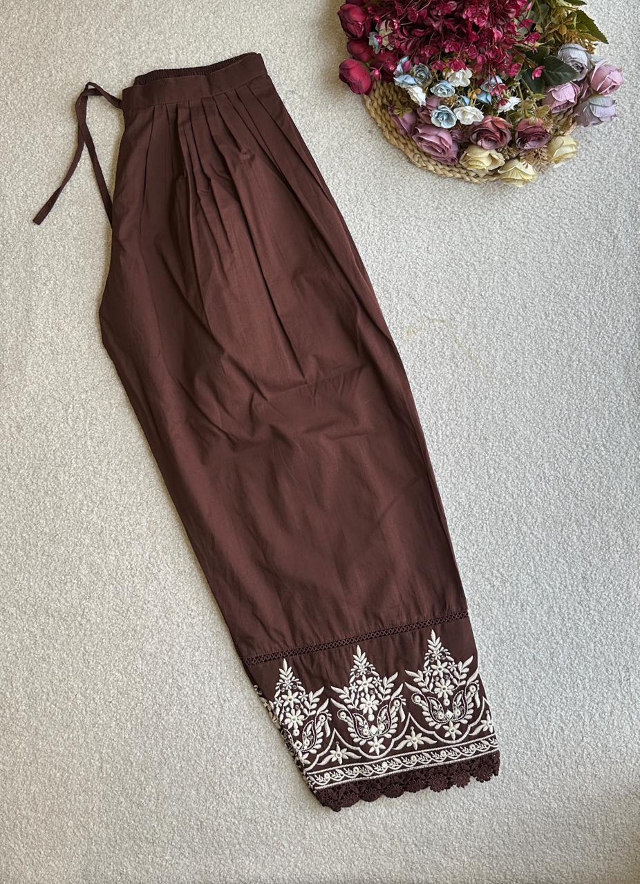 19276 Beautiful Embroidered Farshi suit