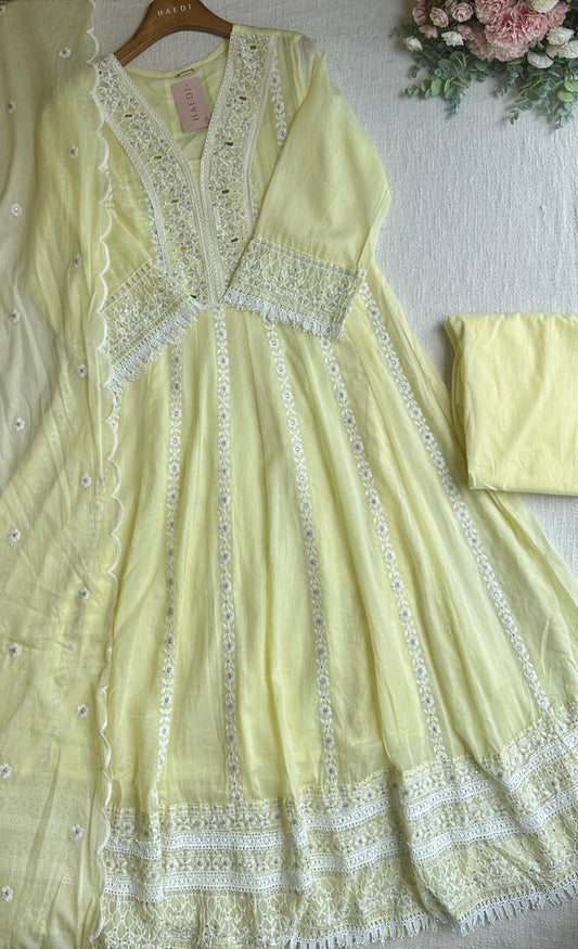 20249 Beautiful mul cotton anarkali