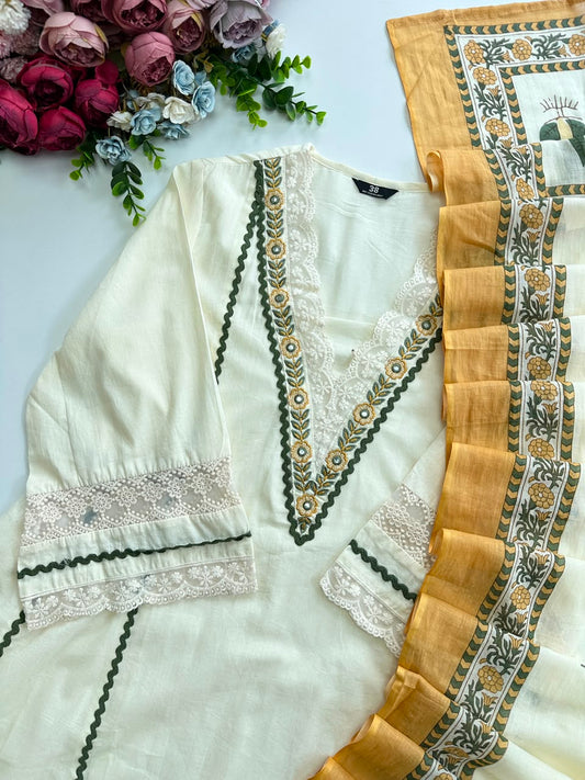 20966 / CMD 58718  Beautiful cotton anarkali suit