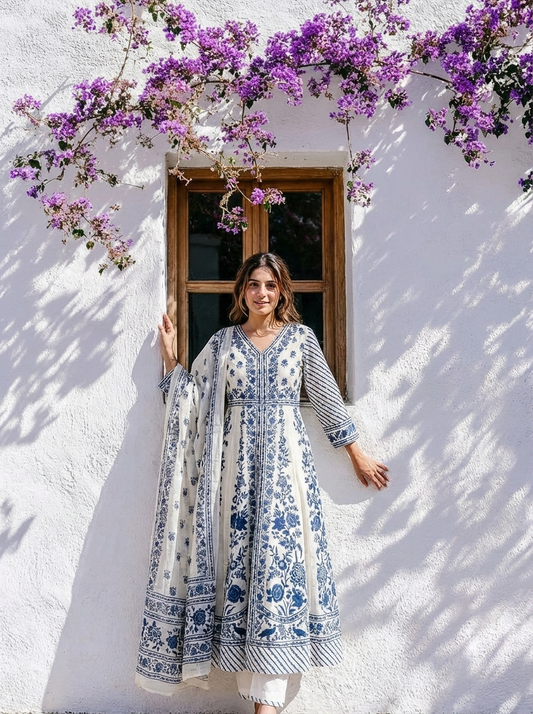 18946/18945 Beautiful Floral Cotton suits