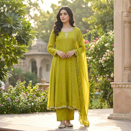 18764 Beautiful partwear anarkali