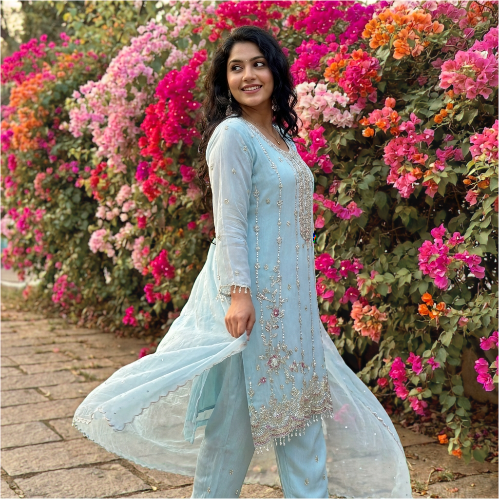 16548 Premium Chinnon heavy partywear