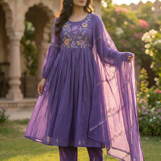 Beautiful embroidered  anarkali/ 19364
