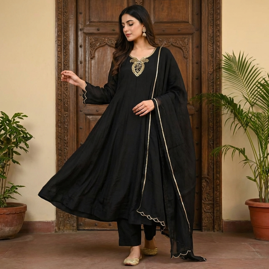 19912 Beautiful handworked designer suit