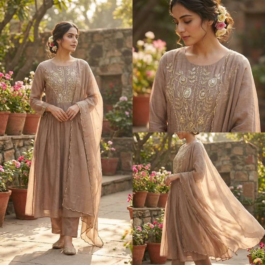 19848 Premium mul chanderi suit