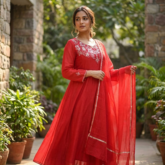 19842 Premium mulchanderi suit