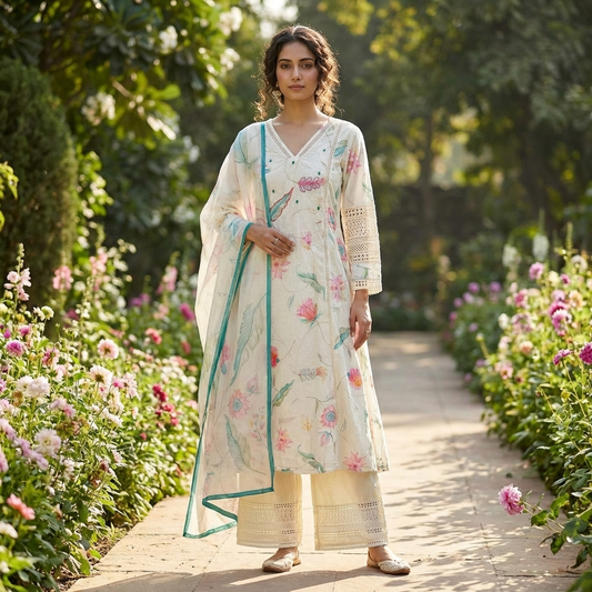 19931 Beautiful hakoba cotton anarkali