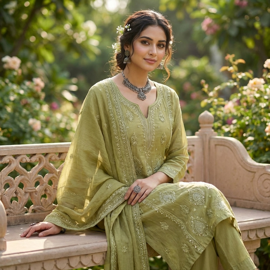 19839/57754 Premium mulchanderi suit