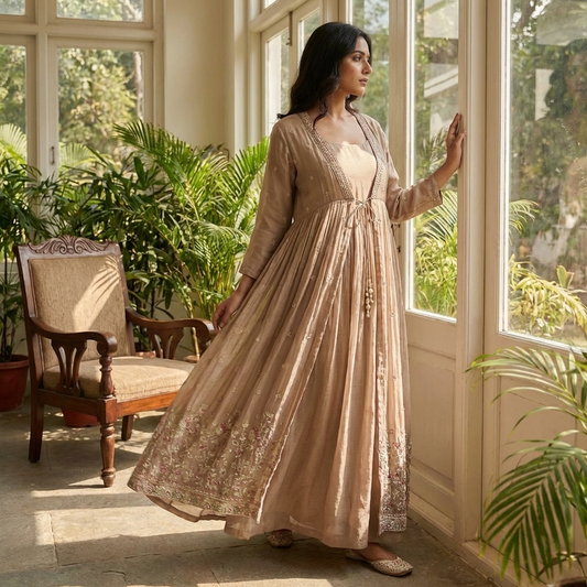 19294 PREMIUM GOWN AND SHRUG