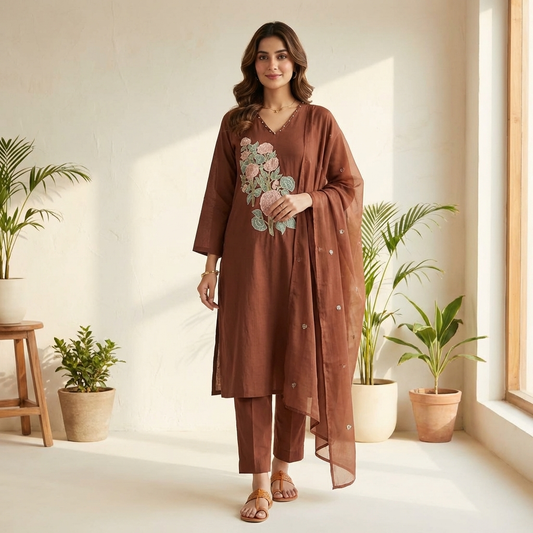 19814 Beautiful cotton suit