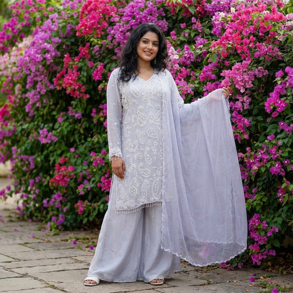 16563 Premium chinnon partywear suit