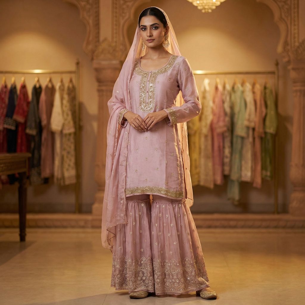 16541 Premium sharara Suit