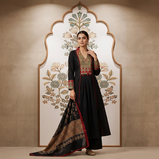 19052 Beautiful cotton suit