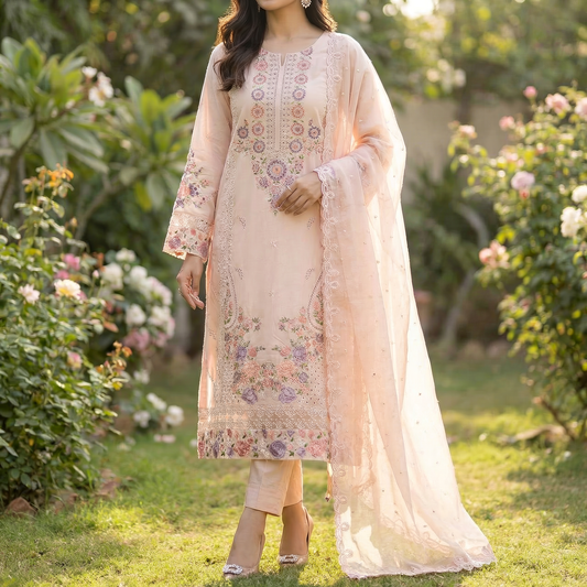 17946 Unstiched cotton pakistani suit