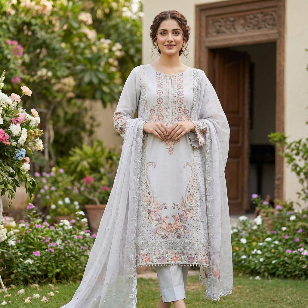 17946 Unstiched cotton pakistani suit