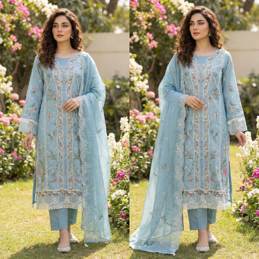 17954 Unstiched Cotton pakistani suit